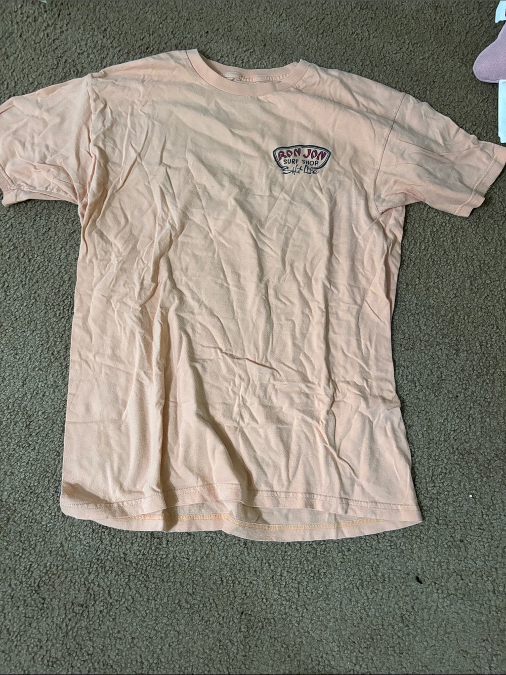 Ron Jon Peach Short Sleeve Surf Logo Tee